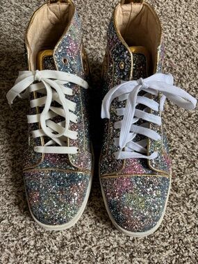 & Other Stories Multicolor Glitter High-Top Sneakers